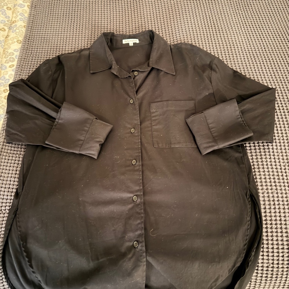 REFORMATION Oversized blouse - recycled cotton